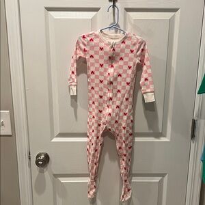 Old Navy Pink and White Kids Footie